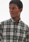Barbour Mens Wethram Tartan Tailored Shirt, Forest Mist