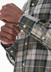 Barbour Mens Wethram Tartan Tailored Shirt, Forest Mist