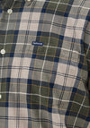 Barbour Mens Wethram Tartan Tailored Shirt, Forest Mist