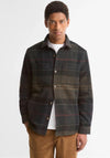 Barbour Men’s Woodlane Brushed Check Overshirt, Green Multi