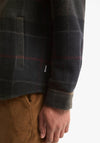 Barbour Men’s Woodlane Brushed Check Overshirt, Green Multi