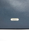 Barbour Alder Large Leather Tote Bag, Navy