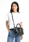Barbour Alder Leather Mini Tote Bag, Black