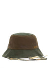 Barbour Brackley Waxed Bucket Hat, Green