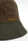 Barbour Brackley Waxed Bucket Hat, Green
