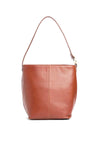 Barbour Cedar Large Leather Bucket Bag, Tan