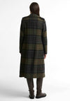 Barbour Cottesmore Checked Tartan Wool Coat, Green
