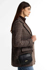 Barbour Daphne Small Leather Crossbody Bag, Black