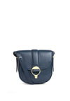 Barbour Elm Leather Small Crossbody Bag, Navy
