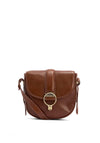 Barbour Elm Leather Small Crossbody Bag, Tan