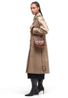 Barbour Elm Leather Small Crossbody Bag, Tan
