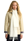 Barbour Lambswool Woven Scarf, Cream