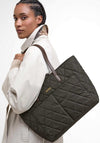Barbour Quilted Large Tote Bag, Green