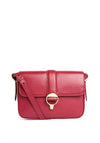Barbour Rosa Leather Medium Crossbody Bag, Red