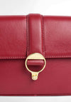 Barbour Rosa Leather Medium Crossbody Bag, Red