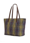 Barbour Wetherham Quilted Tartan Tote Bag, Green