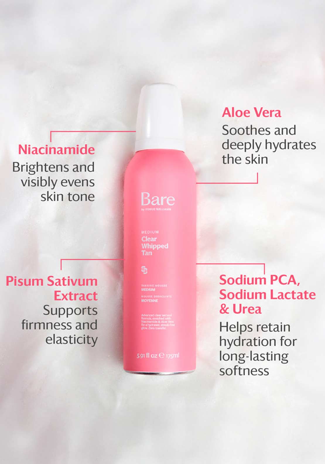 Bare By Vouge Clear Whipped Tan, Medium
