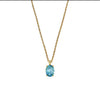 Dyrberg/Kern Barga Necklace, Aqua & Gold