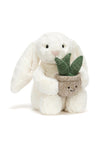 Jellycat My Name Is Cream Bunny With Plant