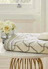 Bedeck Ayda Geo Print Bath Towel, Chalk