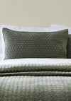 Bedeck Attica Velvet Pillowsham Pair, Green