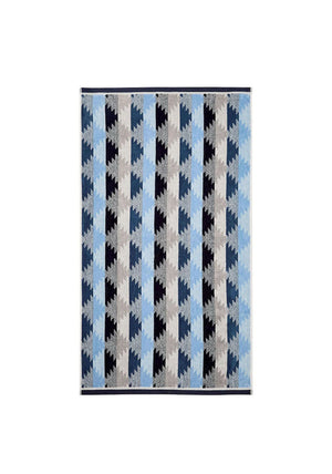 KAYAH LIYANA HAND TOWEL INDIGO CHARCOAL