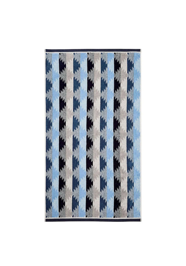 KAYAH LIYANA HAND TOWEL INDIGO CHARCOAL