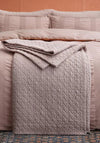 Bedeck Stonewashed Quilted Throw, Pink