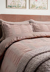 WOVEN WAFFLE STRIPE DB PINK