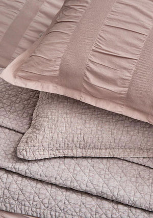 WOVEN WAFFLE STRIPE DB PINK