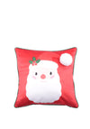 Bedlam Christmas Santa Filled Cushion, Red