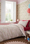 Belle & Boo Kids Fairytale Reversible Cotton Duvet Cover Set, Pink