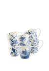 Aynsley 6 Piece Mug Set, Archive Blue