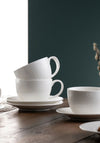 Belleek Living Erne Cappuccino Cup & Saucer Set, Set of 4