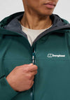 Berghaus Arnaby Hooded Waterproof Jacket, Green