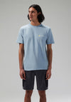 Berghaus Unisex Natural Grit Logo T-Shirt, Light Blue