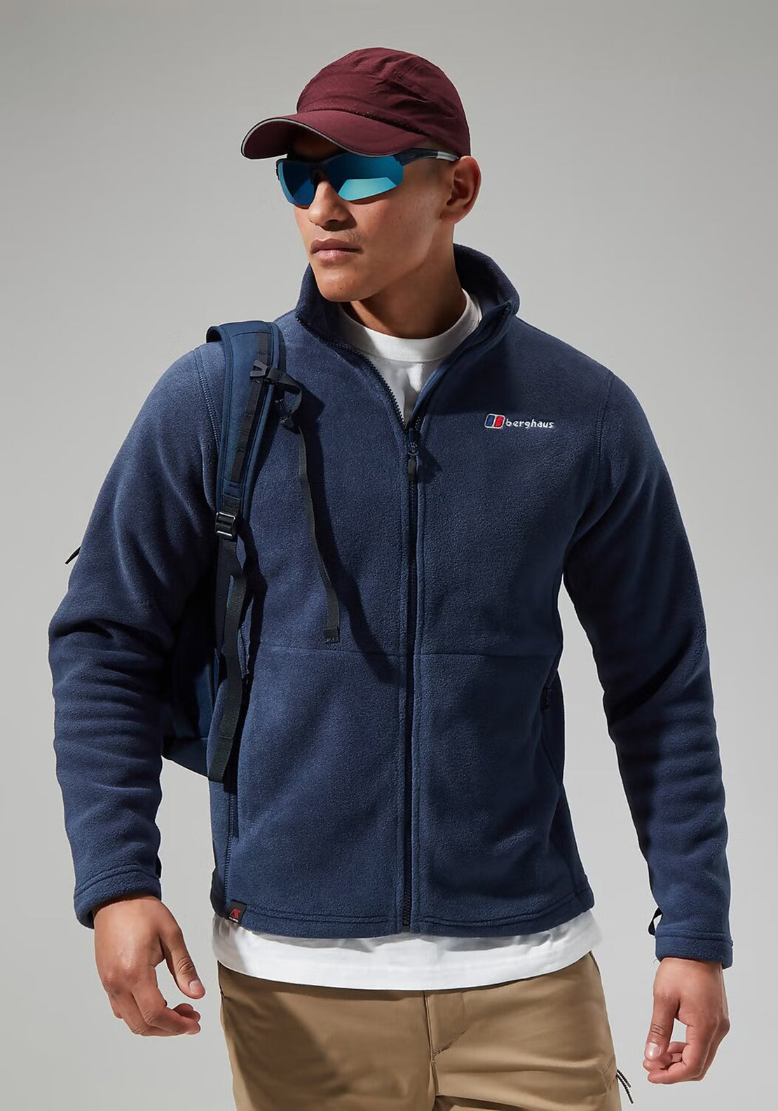 Berghaus Prism Micro Polartec InterActive Full Zip Fleece, Dark Blue