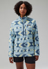 Berghaus Unisex Prism Printed Trango Half Zip Fleece, Blue