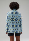 Berghaus Unisex Prism Printed Trango Half Zip Fleece, Blue