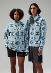 Berghaus Unisex Prism Printed Trango Half Zip Fleece, Blue