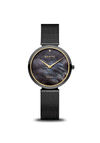 Bering Ladies Classic Watch, Polished Black
