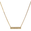 Betty and Biddy Cara Bar Necklace, Gold