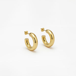 Betty and Biddy Chubby Hoops, Gold