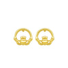 Betty and Biddy Claddagh Earrings, Gold