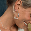 Betty and Biddy Large Claddagh Hoops, Silver