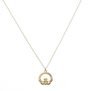 Betty & Biddy Claddagh Necklace, Gold