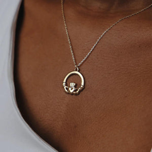 Betty & Biddy Claddagh Necklace, Gold