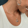 Betty & Biddy Claddagh Necklace, Silver