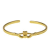 Betty and Biddy Delicate Adjustable Claddagh Bangle, Gold