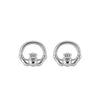 Betty and Biddy Claddagh Earrings, Silver